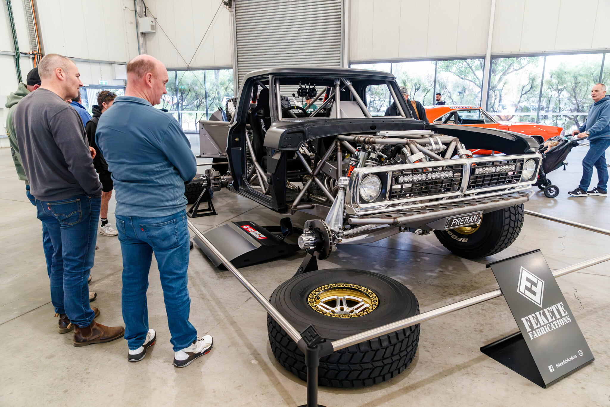 Blown Coyote-powered Ford F100 pre-runner in the build